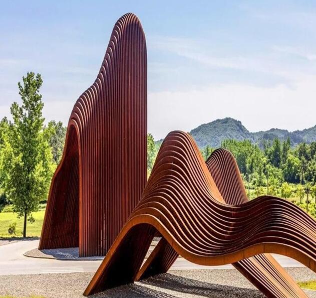 龙圩锈钢板造型